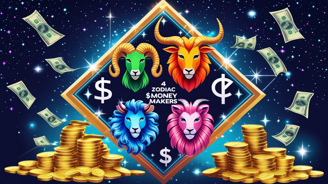 4 Zodiac Signs with Exceptional Money-Making Skills