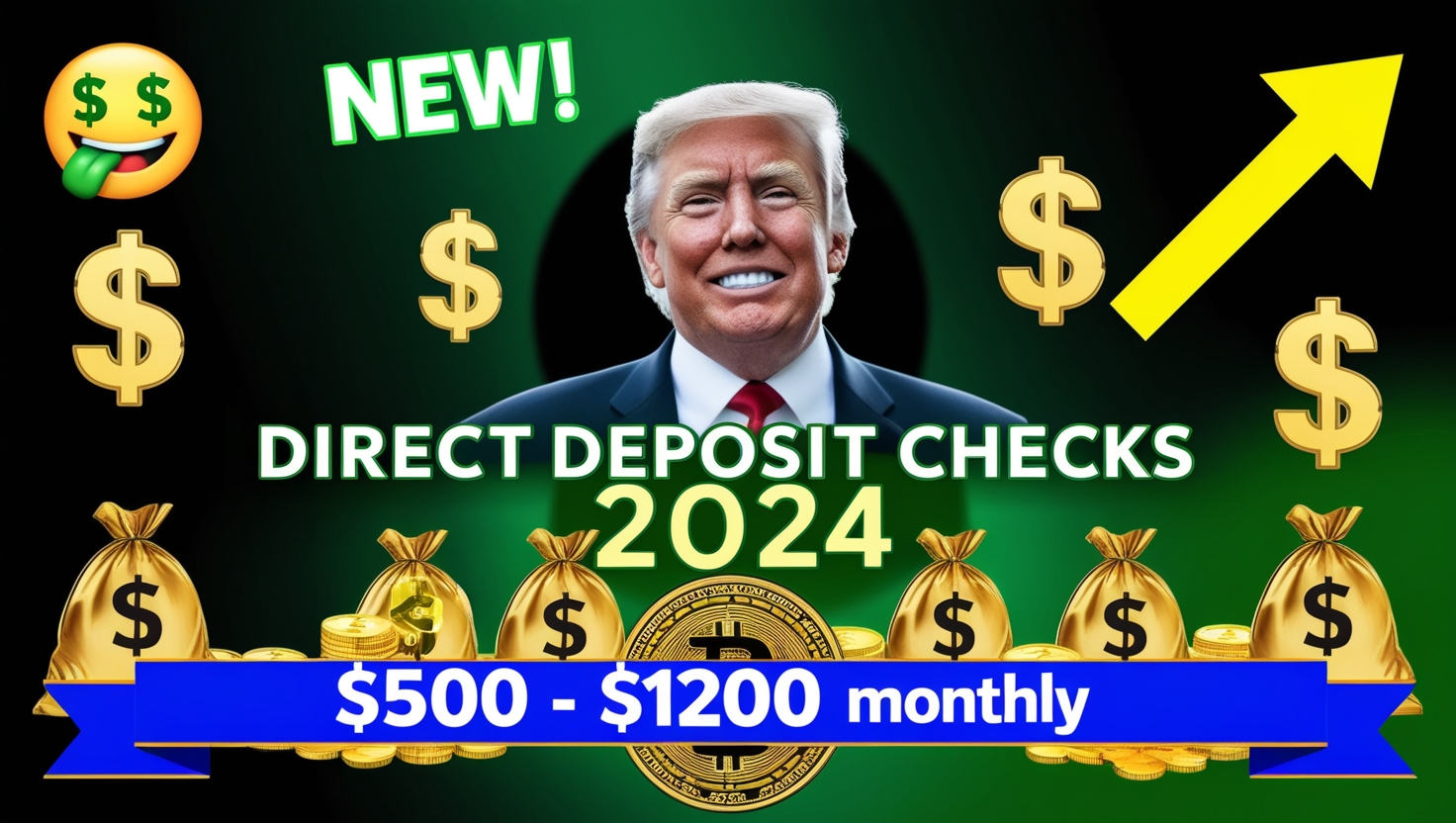 $500–$1,200 Monthly Direct Deposit Checks for 2024