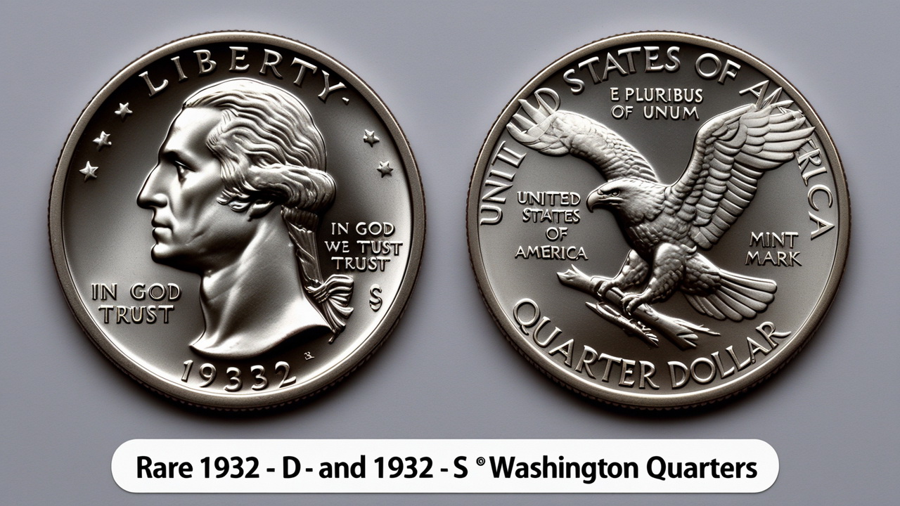 Rare 1932-D and 1932-S Washington Quarters